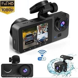3 Cameras Vehicle Blackbox DVR Full HD 1080 recorder new in box